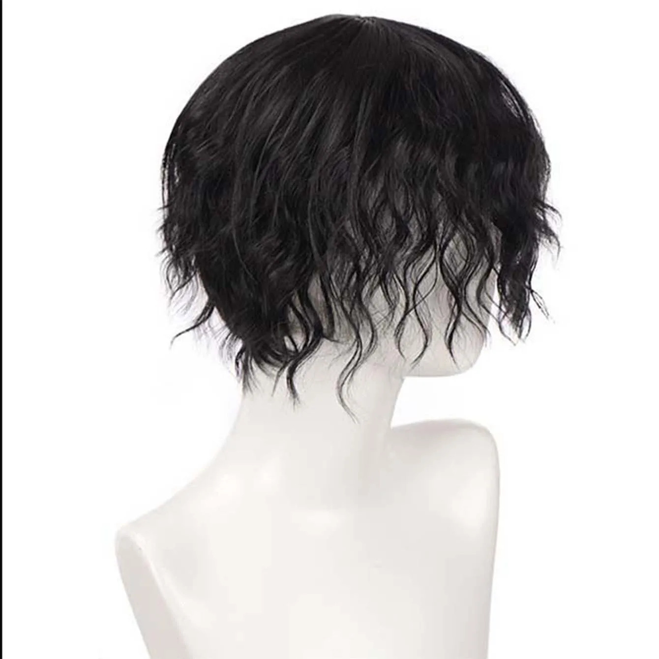 Synthetic Short Wig Black Blonde Brown False Hair Daily Party Cosplay Wigs for Man Boy High Temperature Fiber 250224
