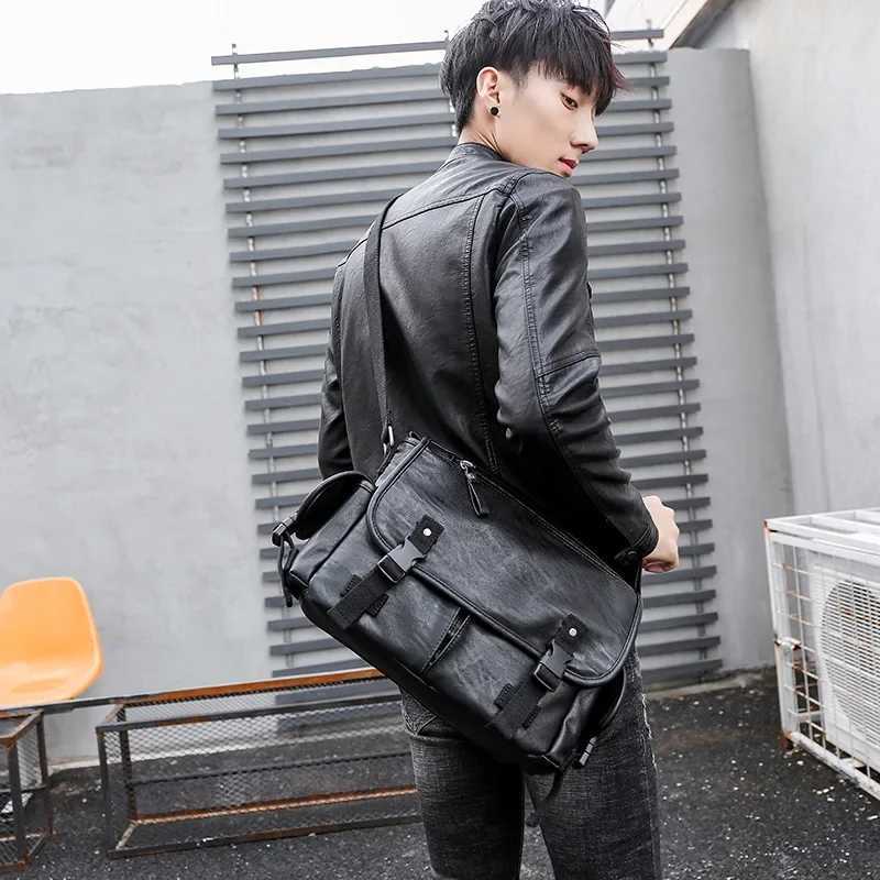 New Fashion Mens Messenger Bag Large Capacity Crossbody Bags Men Classic Shoulder Messenger bag School bag Laptop Satchel Z250225