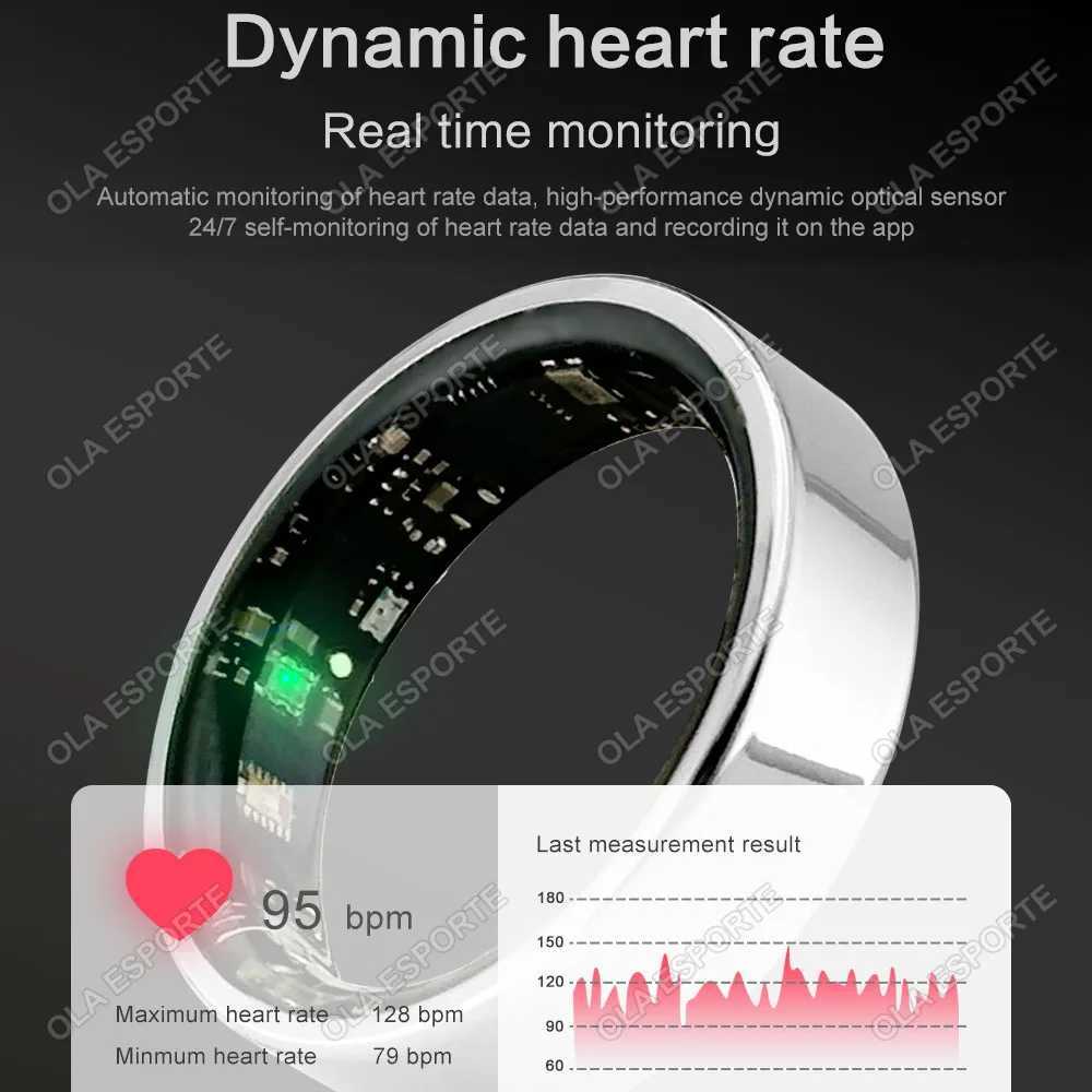 2024 New For Samsung Galaxy Ring Heart Rate Temperature Monitoring Rings Multi Sport Modes IP68 Waterproof Smart Ring Men Women W250225