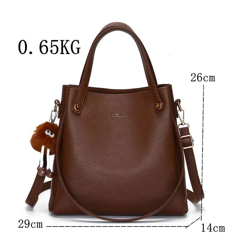 Brand Women's Big Shoulder Crossbody High Quality Leather Messenger Handbag Travel Tote Bag for Female Purse
