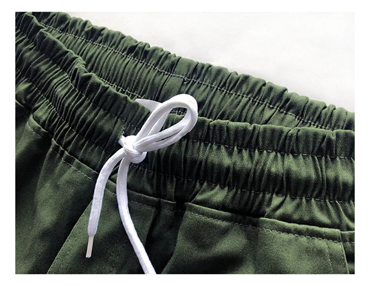 Mens Cotton Hip Hop Cargo Pants Grey Joggers Streetwear Casual Sport Trousers Training Workout Fitness Pockets Pant 250225