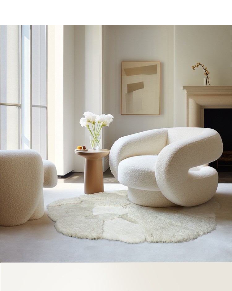 Carpet High-grade Living Room Dirt-resistant and Wear-resistant Foot Mat French Cream Style Bedroom Bedside Blanket H260226