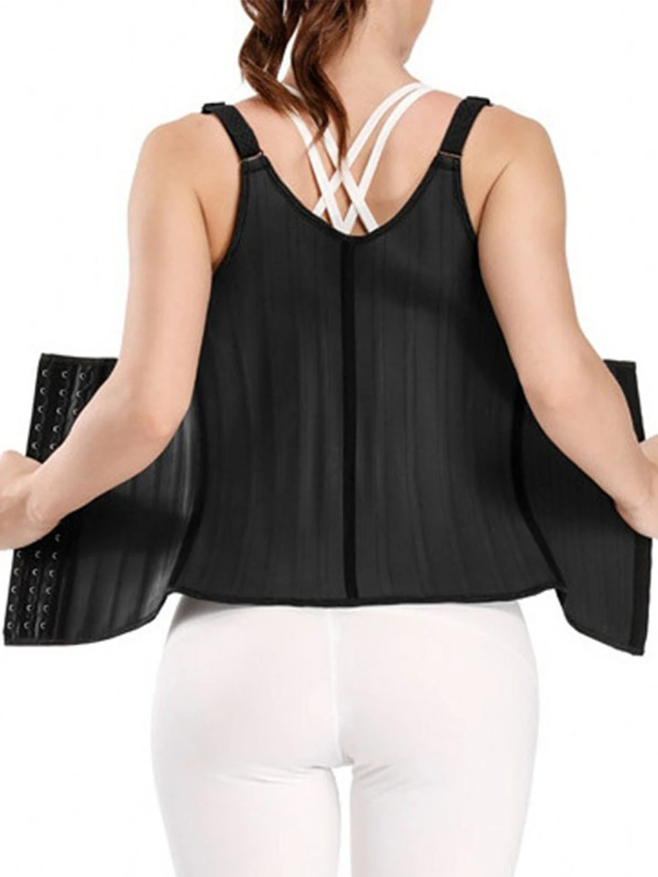 womens sports shaping belt 25 bone latex material zipper waist shaping compression belt sports body shaper waist seal 250224