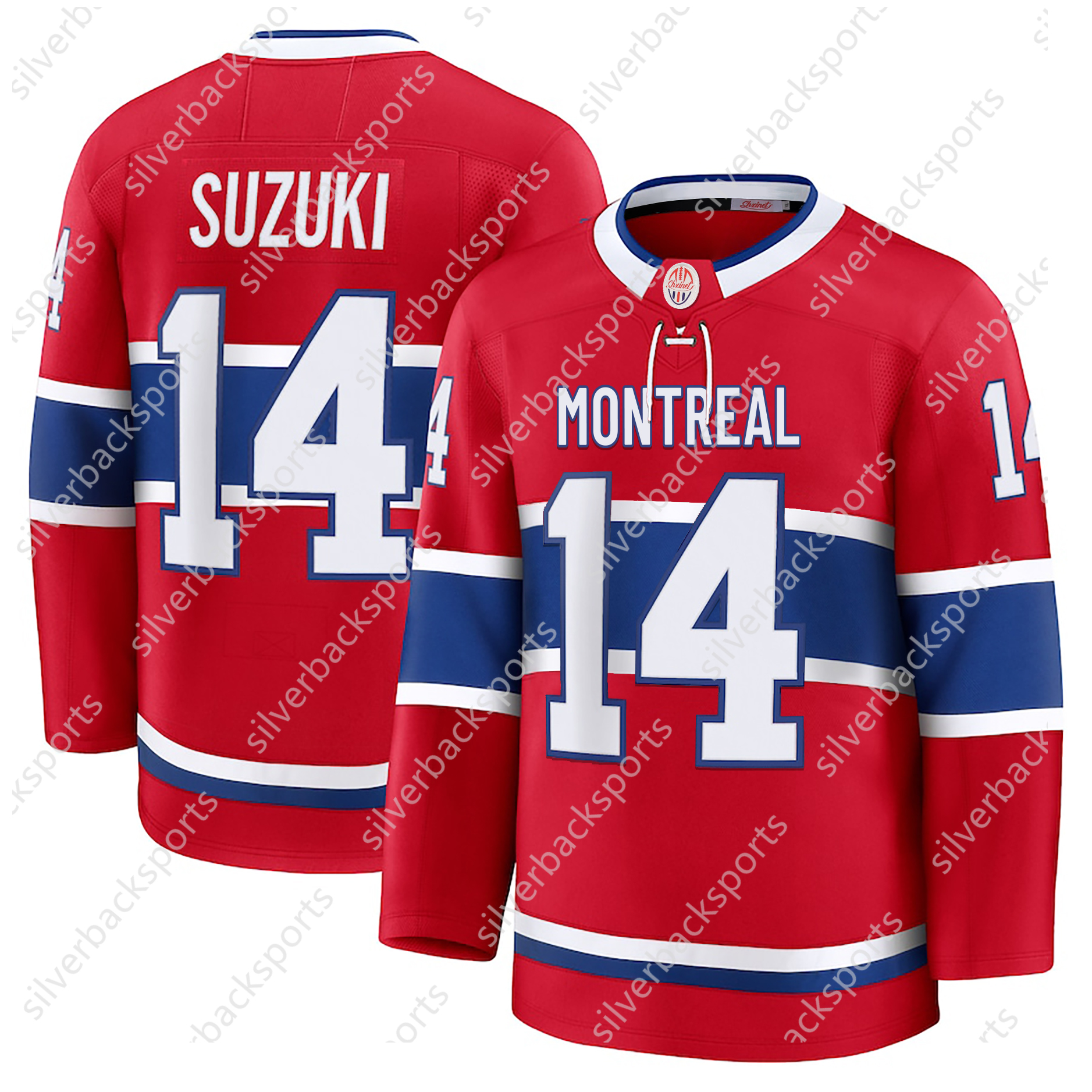 Suzuki Hockey Jersey Dach Slafkovsky Anderson Caufield Xhekaj Montembeault Guhle Custom Hockey Jerseys Mens Womens Youth Any Name Number 888