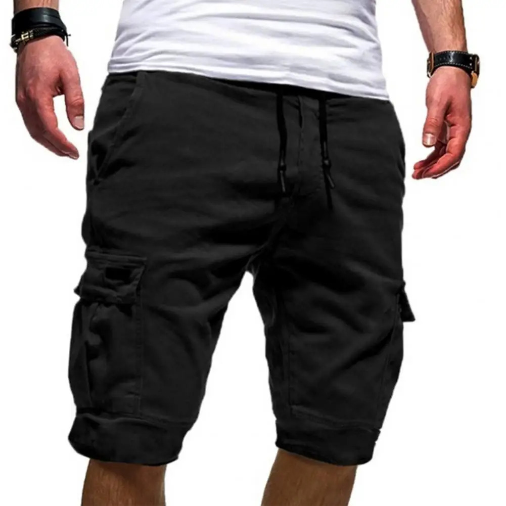 Summer Trend Men Cargo Shorts Drawstring Shorts Short Pants Casual Straight Shorts Fitness Shorts for Men hombre 250225