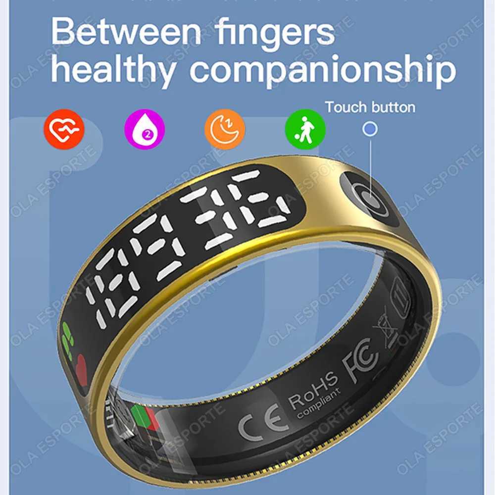 For Samsung Smart Ring Galaxy Screen RIngs Men Gift Women Health Monitor Waterproof Touch Control Ring Take Photo Record Sports W250225