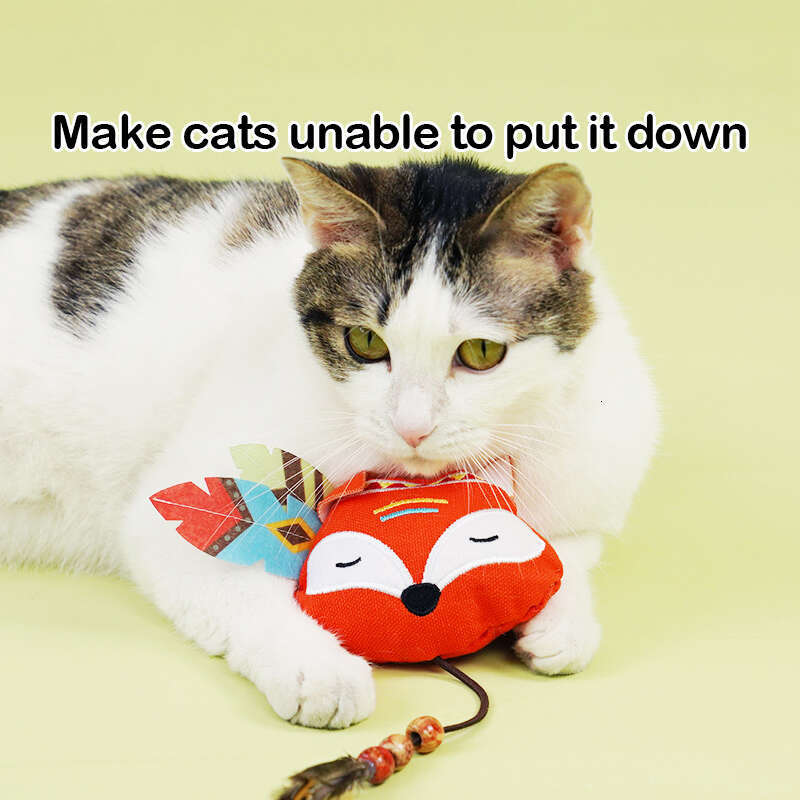 DHpet Jungle Animals, Bite Resistant Caip Toys, Interactive Cat Kicker Toys for Indoor Cats, Promotes Kitten Exercise, 3.5 Inches