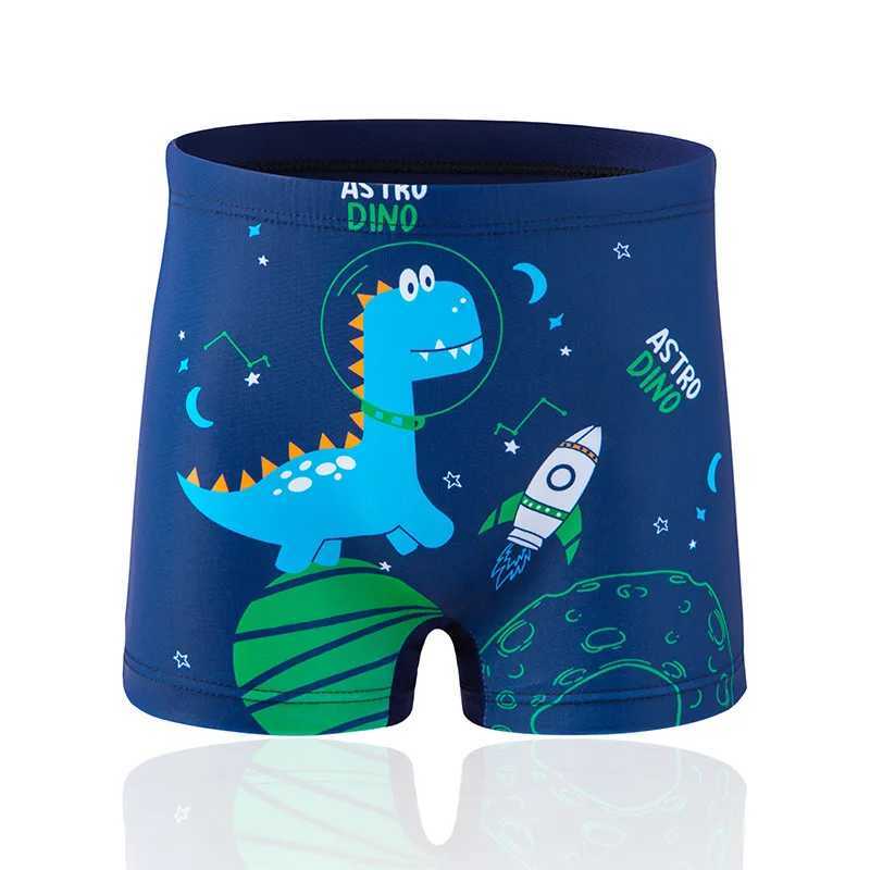 New Childrens Swimming Trunks Boys Middle and Small Children Multicolored Cartoon Animal Flat Swimming Trunks Beach Trousers X250224