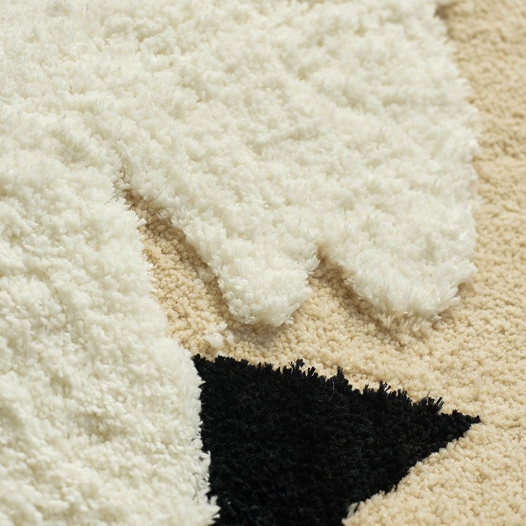 Carpet High-grade Living Room Dirt-resistant and Wear-resistant Foot Mat French Cream Style Bedroom Bedside Blanket H260226