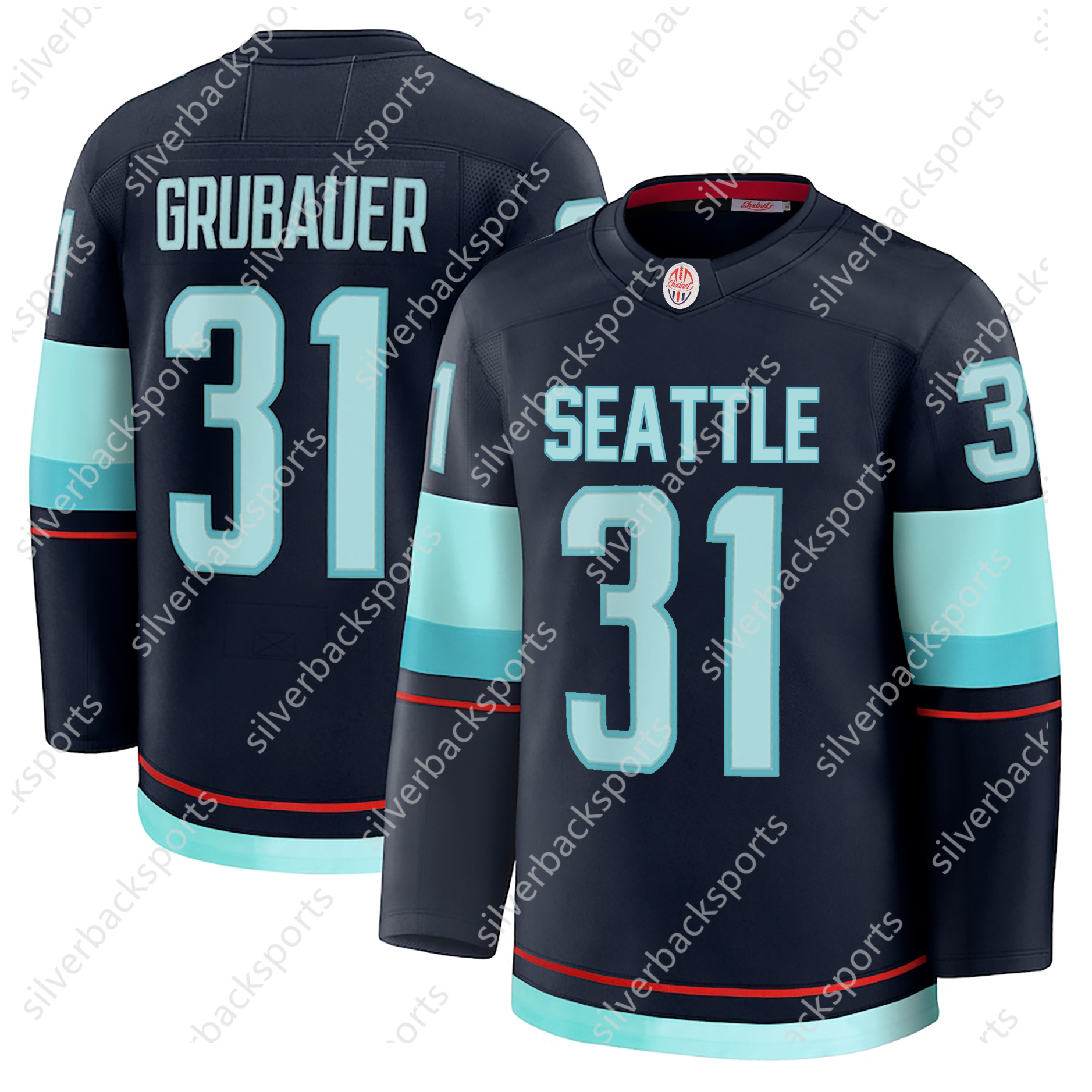 Beniers Jersey Gourde Schwartz Wright Burakovsky Tanev Eberle Dunn Philipp Grubauer Custom Hockey Jerseys Mens Womens Youth Any Name Number