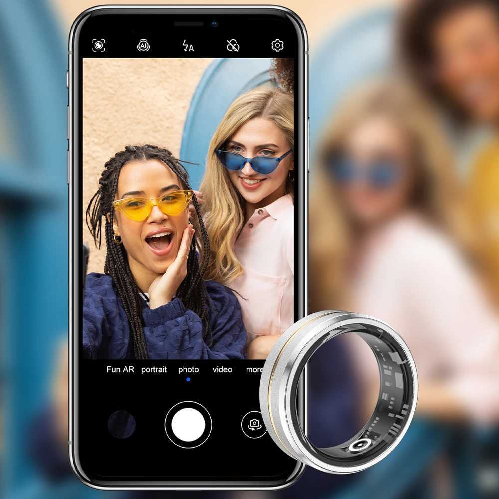 2024 smart ring military grade titanium steel shell health monitoring IP68 and 3ATM waterproof multi sport mode W250225