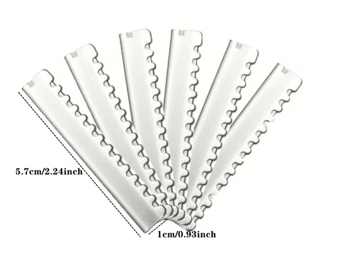 Straight Razor Replacement Heads Safe Sawtooth Salon Blades Hairdressing Cutting Styling Boday Face Hair Remove Shaving Blades