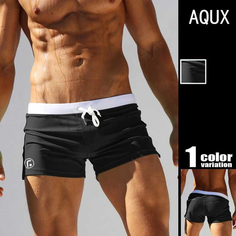 mens Swimwear Low Waist Surfing Trunk swim short sexy personality Swimsuit male pocket swimming beach board short men bathingXJ250224