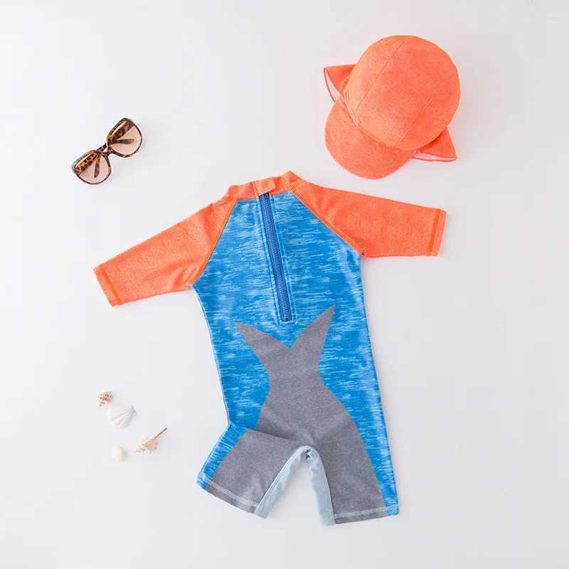 Baby swimsuit with hat childrens swimsuit X250224