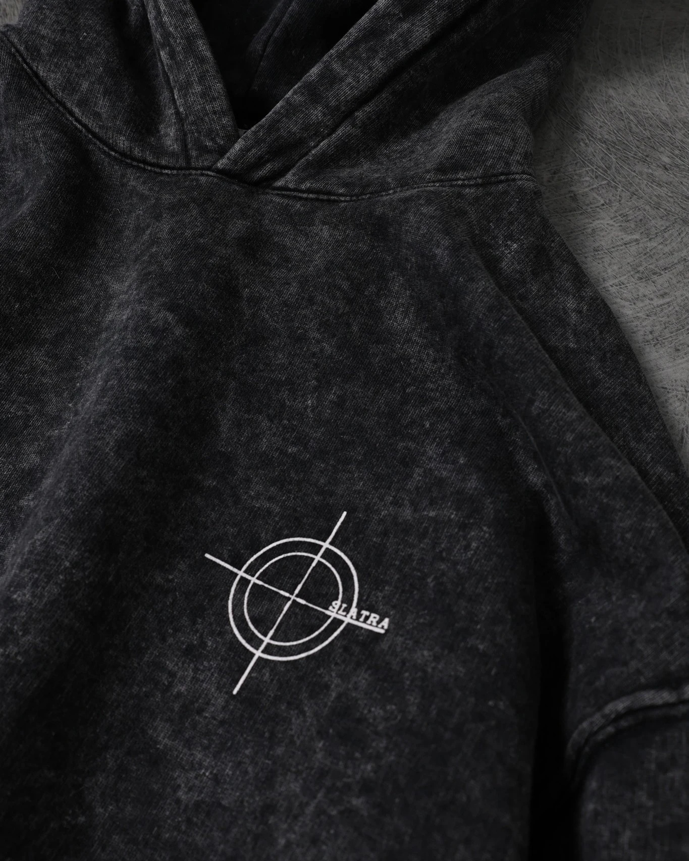 Fashion trend SLATRA washed oversized sweatshirt street Harajuku loose mens and womens pullover 250224