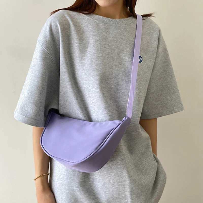 Upgraded version simple design womens messenger bag nylon homeless small shoulder bag womens wallet cloth bag Z250225