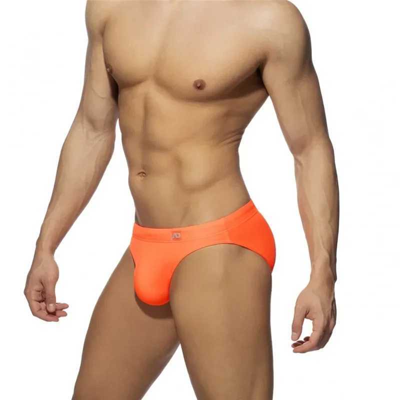 Solid Push up Men Neon Swim Bikni Brief Trunks Unerwear Sexy Swimwear Beach Surf Shorts Swimsuit Bathing Suit Sunga Panties W250224