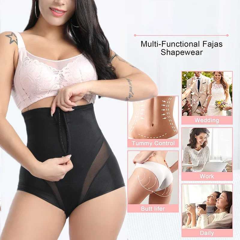 GUUDIA Tummy Control Panties Butt Lifting Sexy Mesh Breathable Body Shaper Panties Shapewear Women Flat Tummy Girdle Shapers M250225