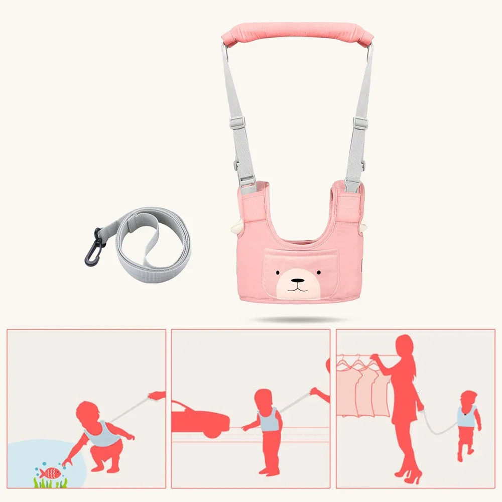 Baby Toddler Harness Walk Learning Assistant Child Learn Walking Belt Portable Infantil Anti-fall Safety Rope Kids Walk Dual-use 250224