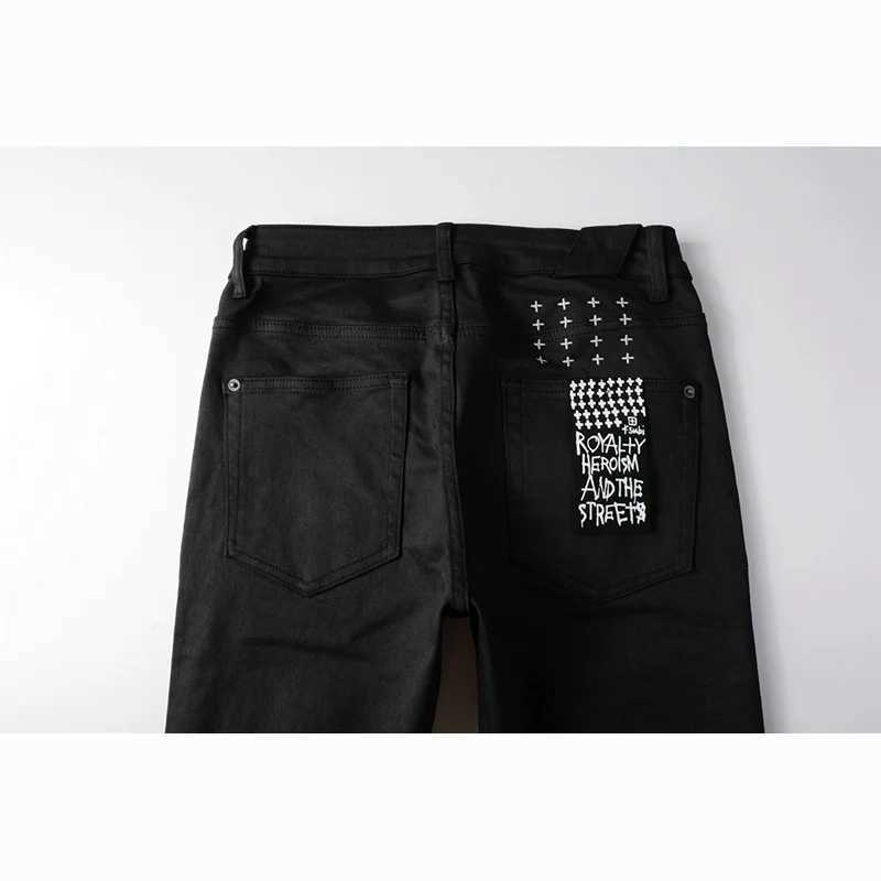Men's Jeans Color 3020 Best selling mens high-quality Distressed tight open jeans z250225