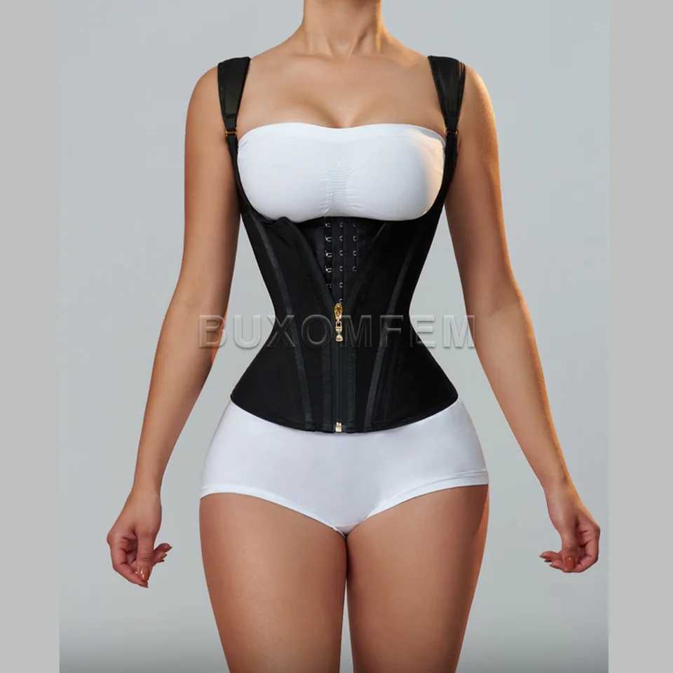 New Arrival Fajas Colombians Girdles with Row Buckle and Zipper Unique Postpartum BBL Corset Binder Waist Body Shaper for Women Post Surgery Z250225