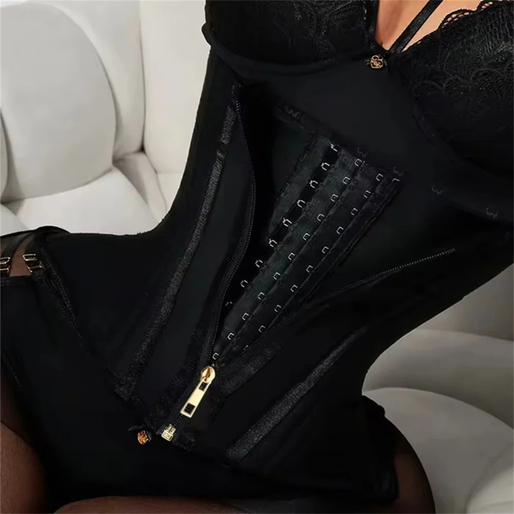 Latex Waist Trainer Women Binders And Sexy Corset Modeling Strap Body Shaper Colombian Girdles Steel Bone Slimming Belt 250224