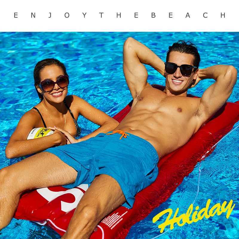 ESCATCH Mens Swimwear Swim Shorts Trunks Beach Board Shorts Swimming Pants Swimsuits Mens Running Sports Surffing Shorts W250224