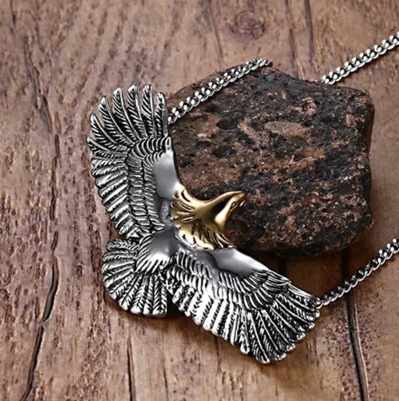 Mens necklace high-quality metal bird tribe bicycle pendant necklace X250224