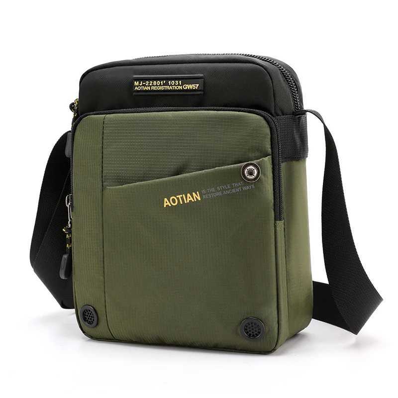 AOTIAN Small man Shoulder Bag Mens Messenger Bag High Quality male Handbag Waterproof Light Nylon Business Travel Crossbody Bag Z250225