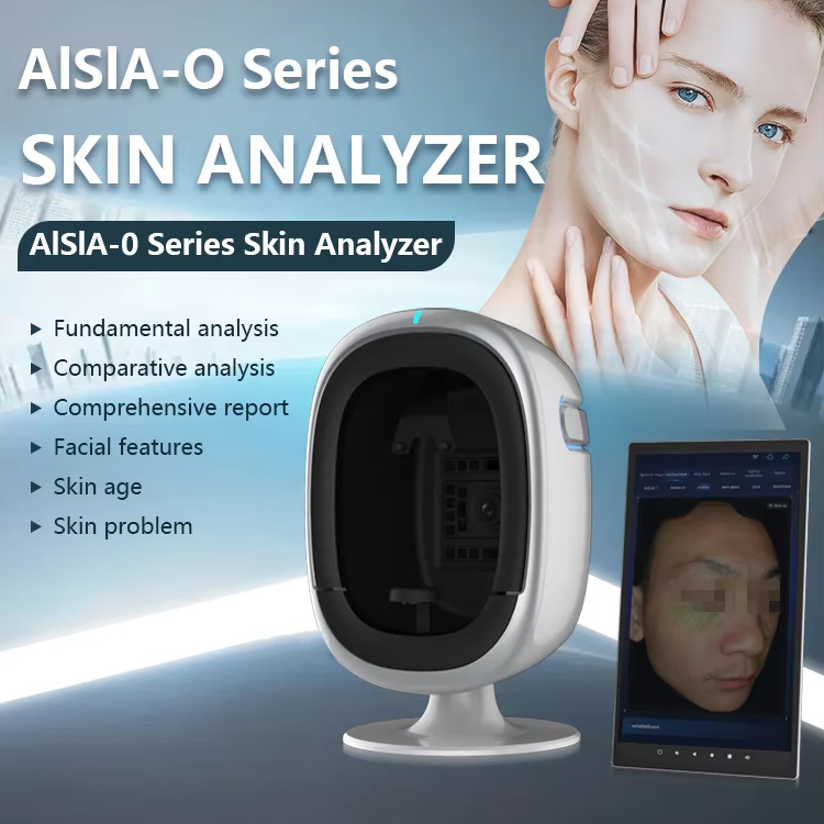 Upgrade Model AISIA O1 3D Face Analyzer AI Skin Problem Detection UV Light Thermal Light 7 Spectral Image Skin Analyzer Machine with 30MP HD Screen
