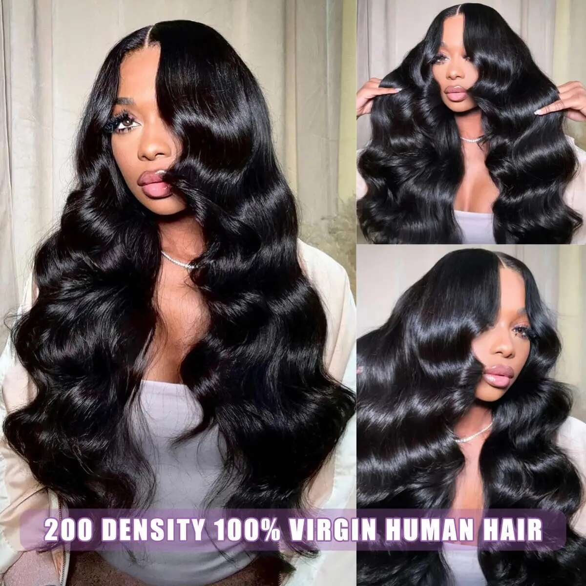Body Wave 30 Inch 13X4 HD Front 100% Raw Natural Black Wig Preplucked 13X6 Lace Frontal Brazilian Human Hair Wigs For Women