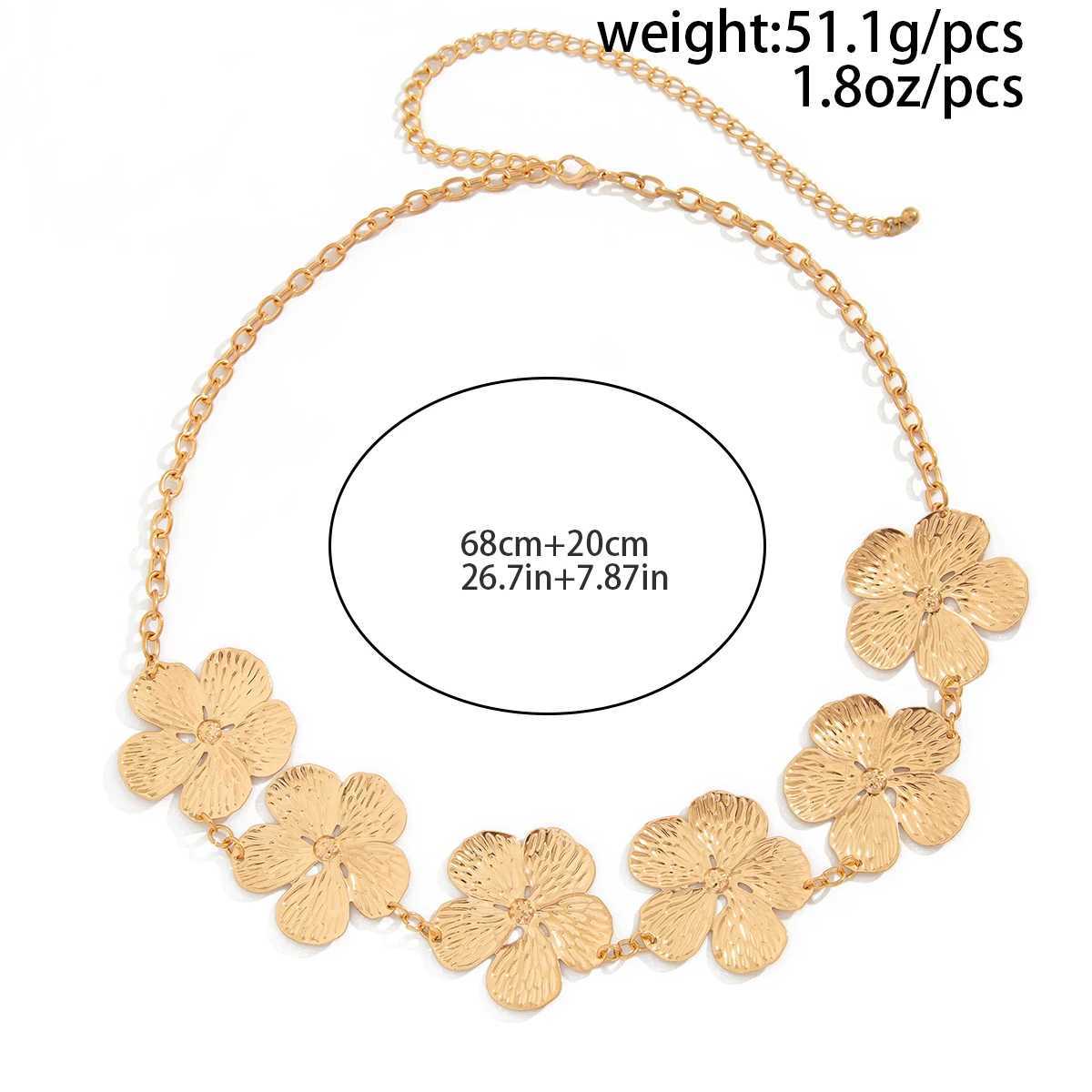 PuRui Vintage Gold Color Adjustable Waist Chain For Woman Korean Fashion Painted Sexy Metal Body Chain Daily Party JewelryXJ250224
