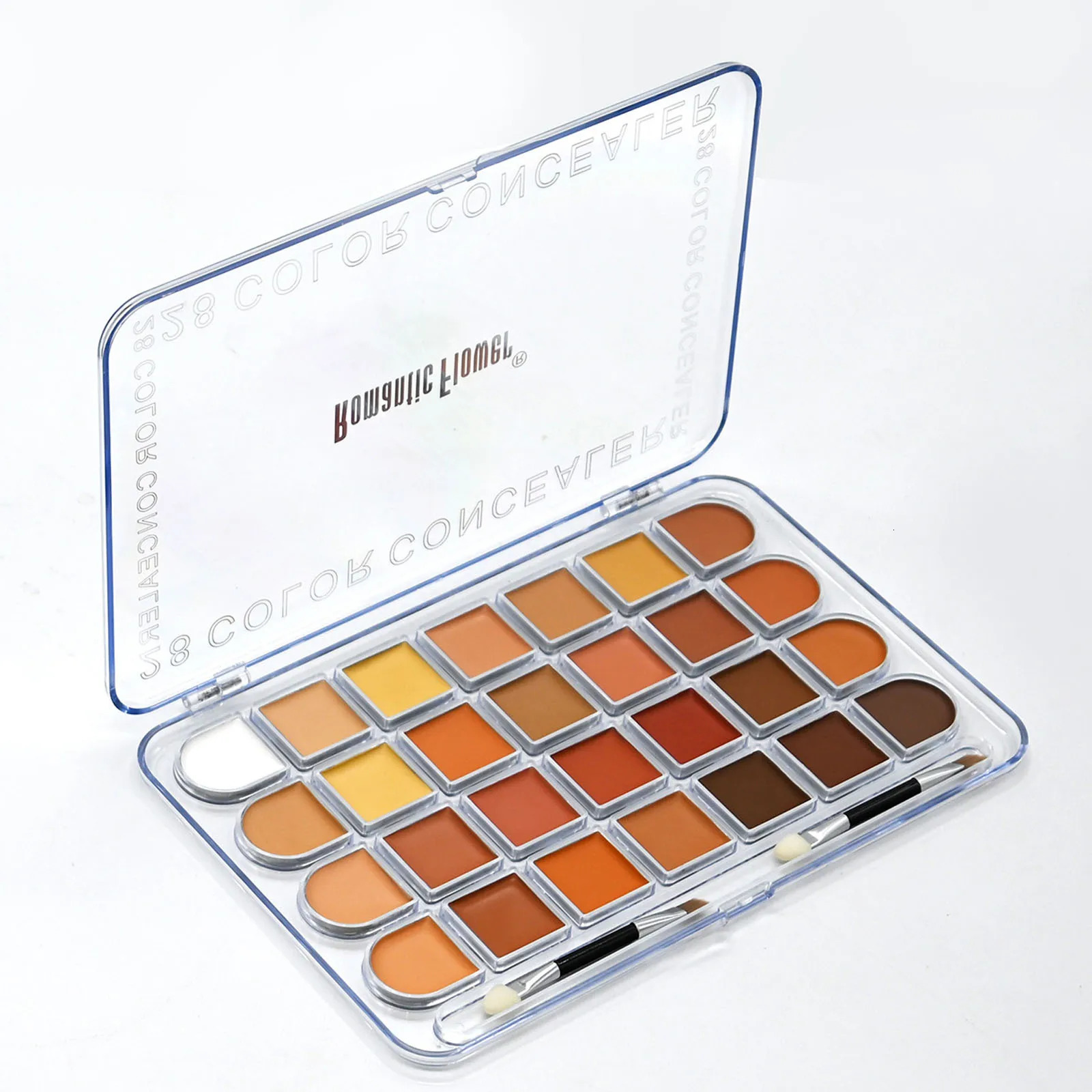 28 Color Contour Concealer Waterproof Concealer White Bronze Wheat Waterproof Long-Lasting Full Coverage Contour Palette 250222