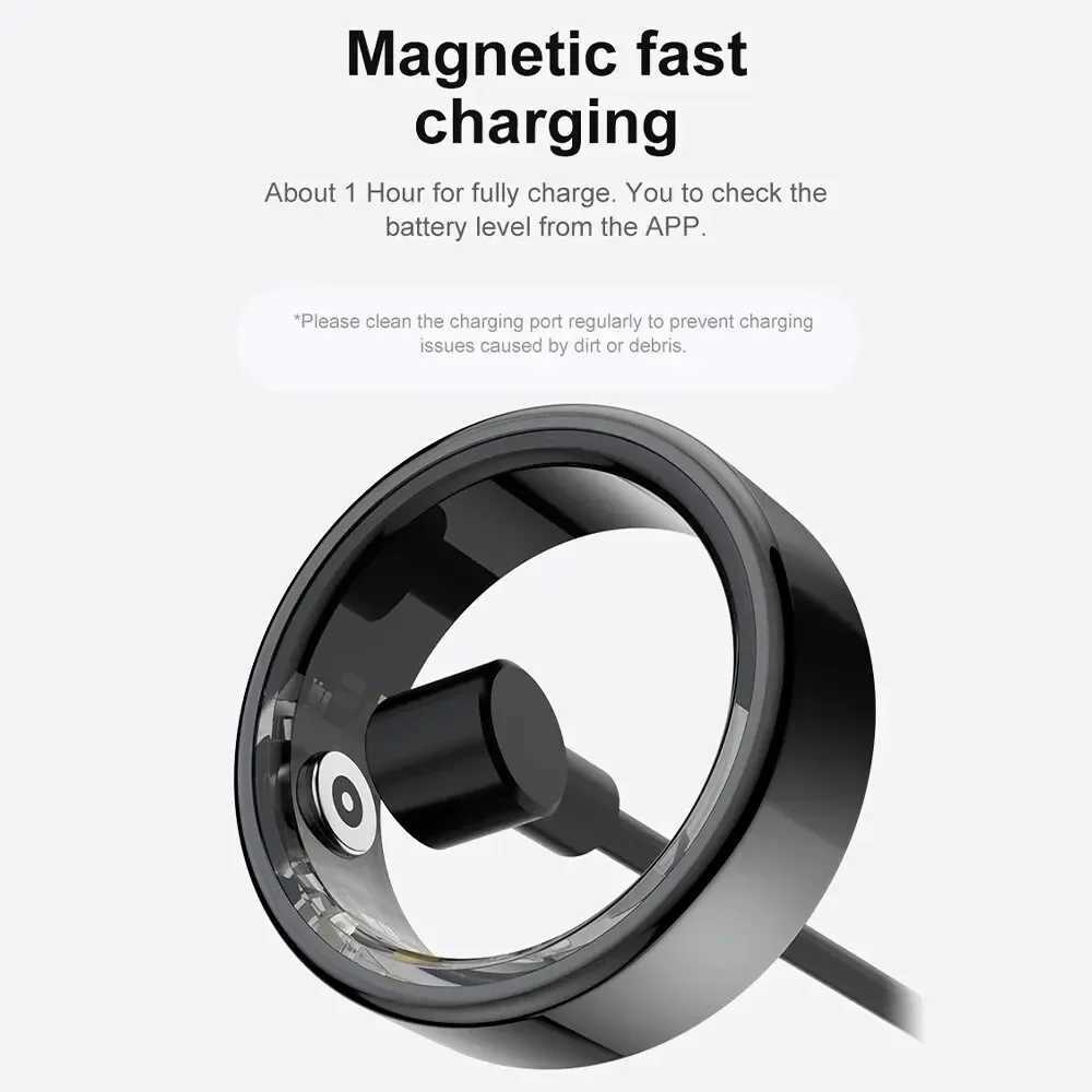 Zordai R02/R06 smart ring military grade titanium steel shell used for Xiaomi health monitoring IP68 3ATM waterproof multi sport mode W250225