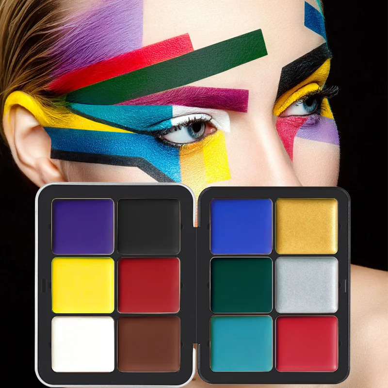 Eye shadow palette 12 color matte neon fluorescent pigment metal makeup palette flash eye shadow palette box 250222