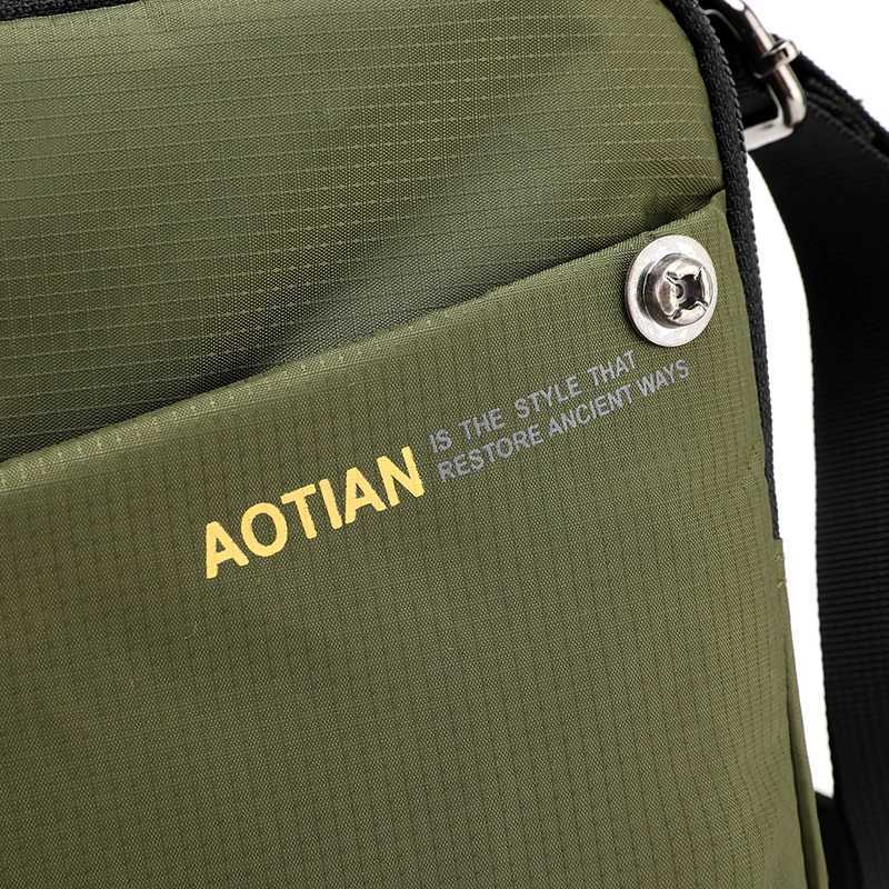 AOTIAN Small man Shoulder Bag Mens Messenger Bag High Quality male Handbag Waterproof Light Nylon Business Travel Crossbody Bag Z250225