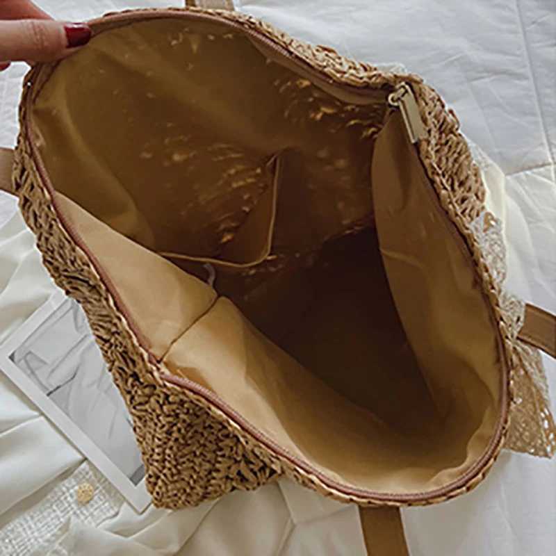 Bohemian Style Large Capacity Shoulder Bags For Women Handmade Straw Handbag Totes Travel Bag Shopping Pack bolsa feminina