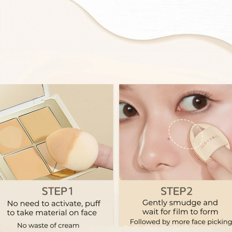 Judydoll 5 Colors Concealer Palette Facial Concealer Highlighter Tear Dark Circles Under The Eyes For Beginners Face Makeup 250222