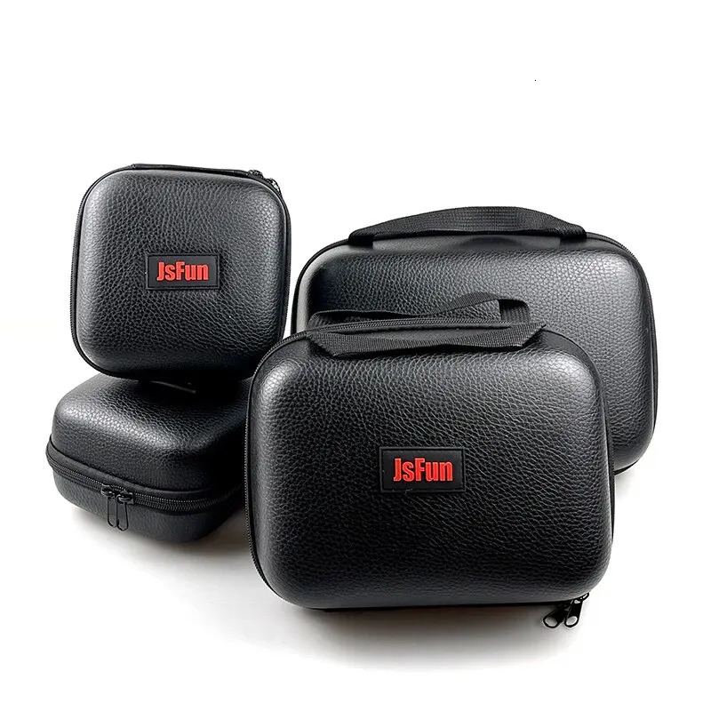 SML rotating fishing bag PU box cover reel shockproof and waterproof storage 12 reels 250213