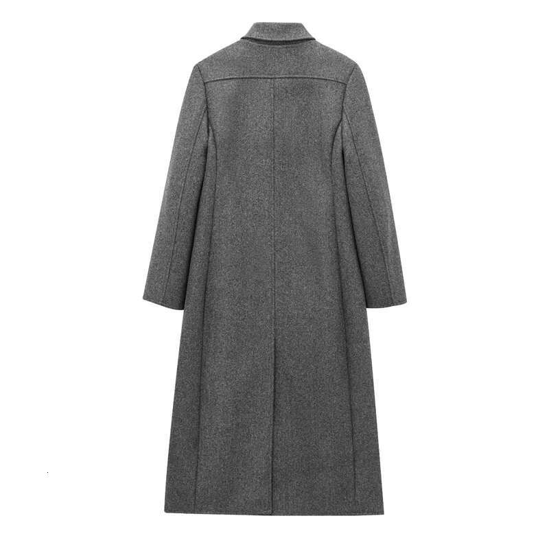 Women's New Commuter Wool Blend Tweed Coat Slim Versatile In Autumn And Winter