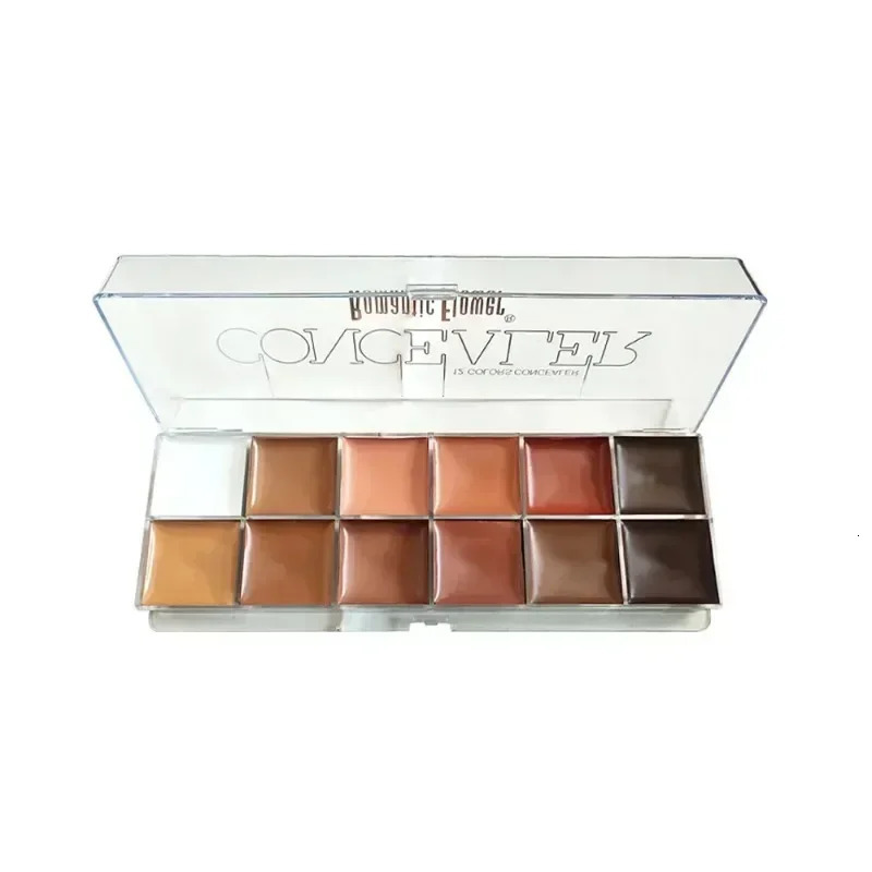 12 Color Concealer Palette Nude Contour Concealer Dark Skin Waterproof Full Coverage Foundation Makeup Cover Face Foundation 250222