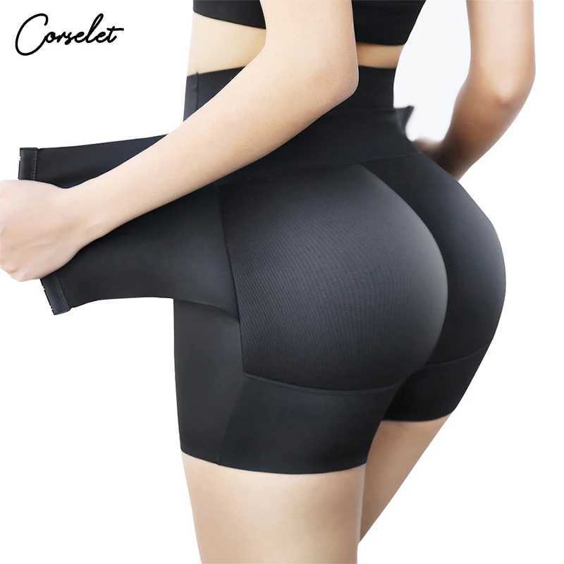 Seamless Padded Panties Butt Lift Body Shapers Women Butt Pad Underwear High Waist Tummy Control Shorts Girdle Waist Trainer M250225