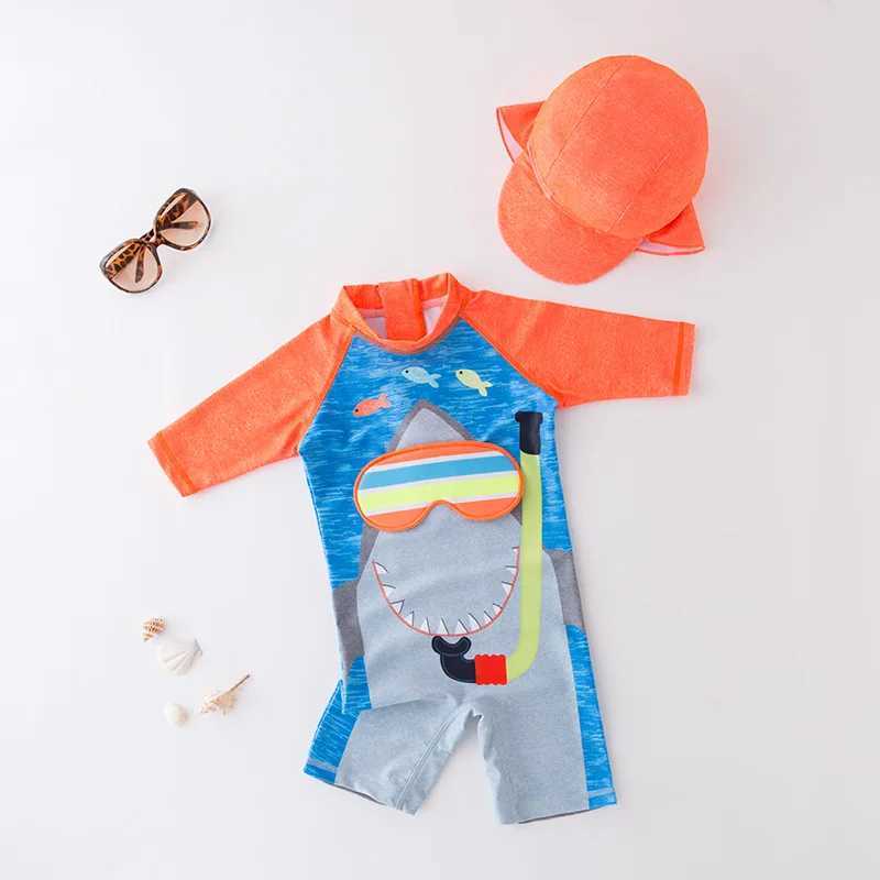 Baby swimsuit with hat childrens swimsuit X250224