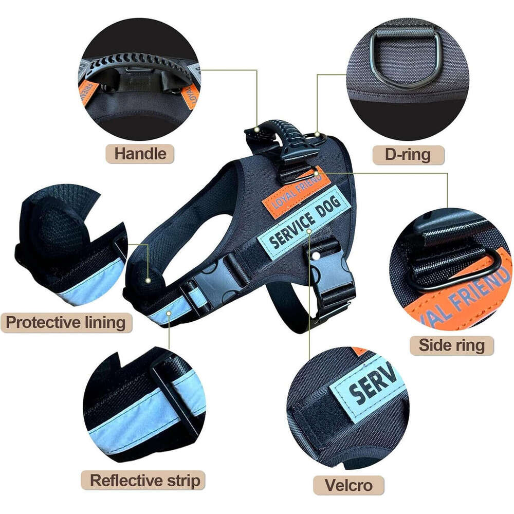 DHpet Wholesale Pet Chest Harness For Medium And Large Dogs Reflective Explosion-proof Vest Dog Traction Rope