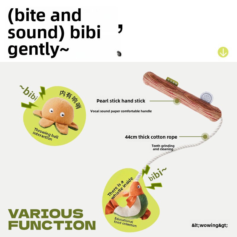 Special chewing and sound - making toy for puppies. It relieves boredom easily and starts the self - entertainment mode. An excellent choice for puppy