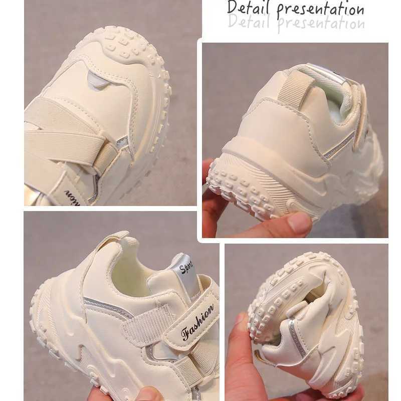 Fashion Childrens Shoes Autumn Boys Sports Running Shoes Large Children Soft Sold Casual Sneakers Girls Trendy Shoes W250225