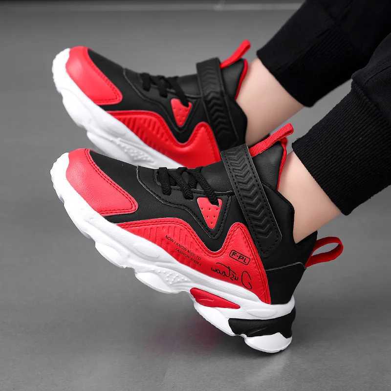 Childrens Sneakers Leather Casual Flat Comfortable Walking Shoes 2024 New Trendy Kids Tennis Shoes for Boy W250225