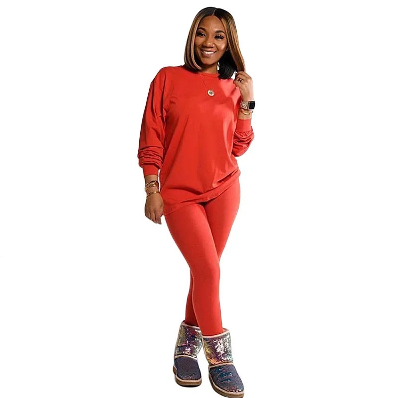 two piece set women 2 piece set stacked leggings clothes for women outfits stacked pants tracksuit female fall clothes 250224