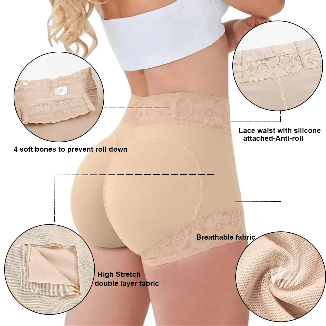 fajas colombianas tummy control butt lifter body shapewear women slimming girdle body shaper waist trainer high waist flat belly 250220