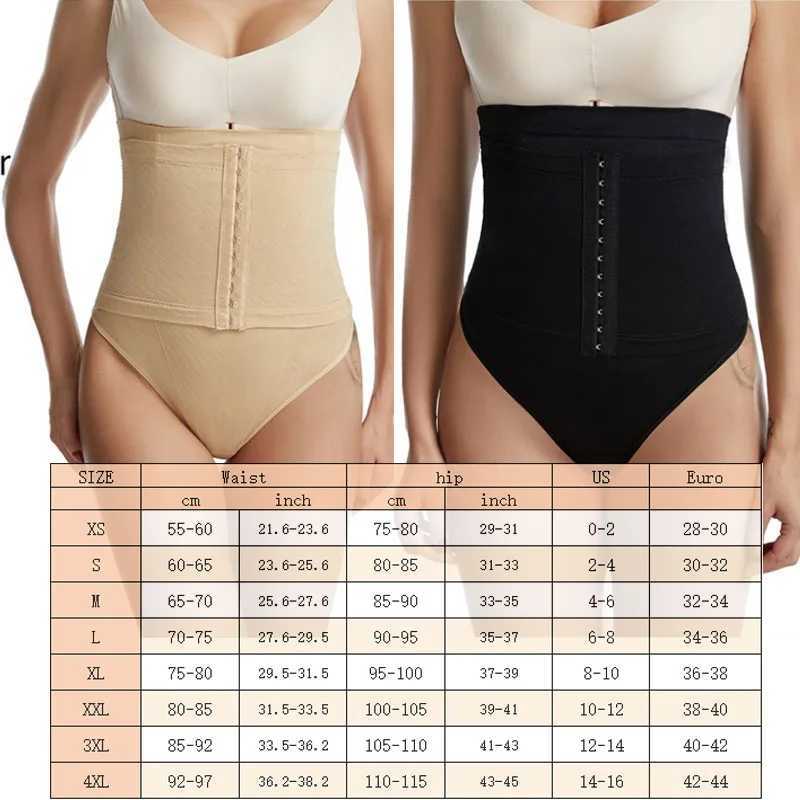 GUUDIA Thong Shapewear for Womens Abdominal Control Waist Shaping Underwear Girdle Underwear Seamless Body Shaping 3-Row Hooks M250225